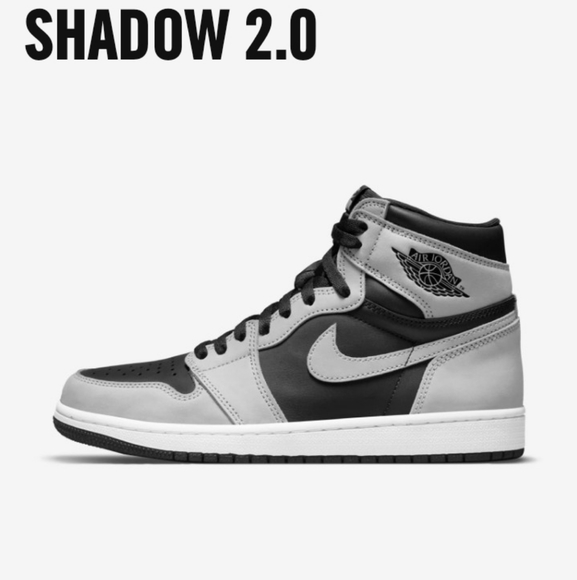 USED AIR JORDAN 1 HIGH SHADOW 2.0 BIG KIDS - Picture 6 of 9